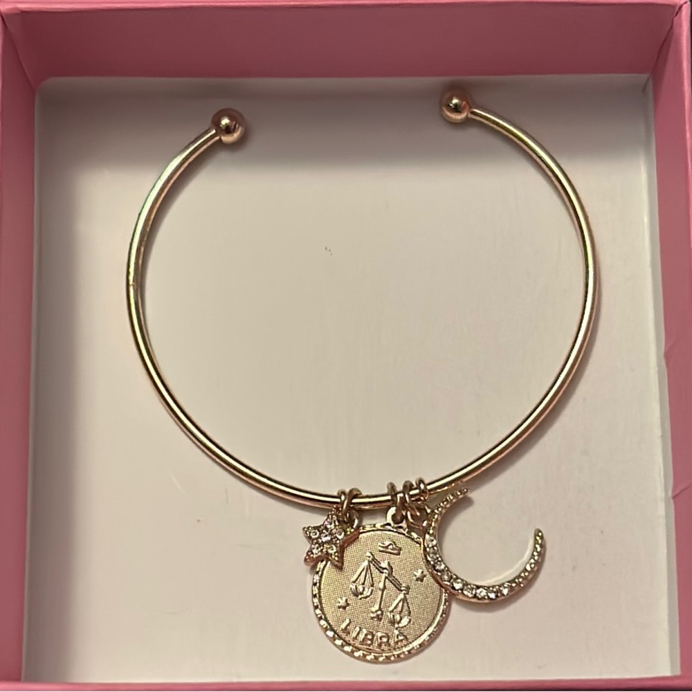 Gold Libra Charm Bracelet